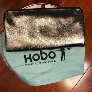 NWT Hobo clutch wallet from Nordstrom’s- Platinum - genuine leather, gorgeous